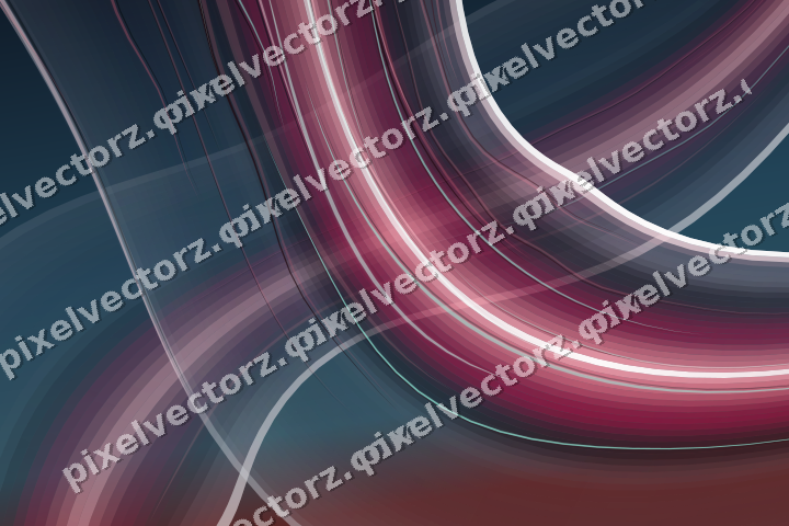Abstract glass arc in pale pink and pale red