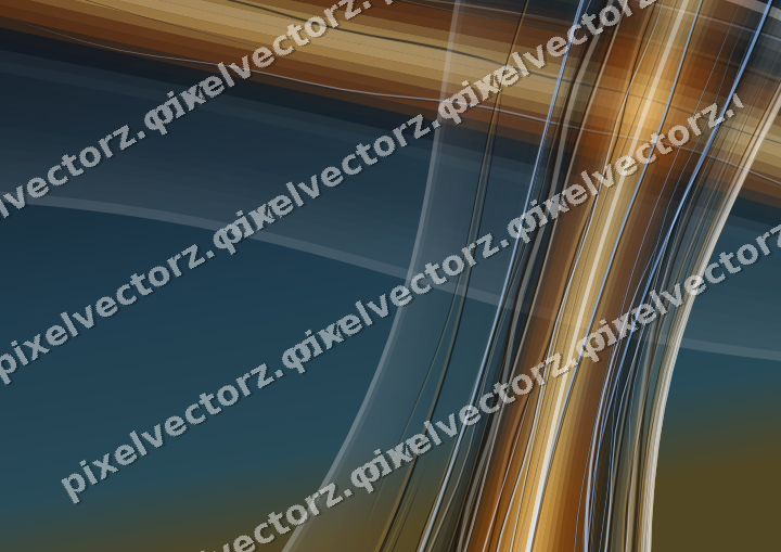 Abstract glass arc in red and orange