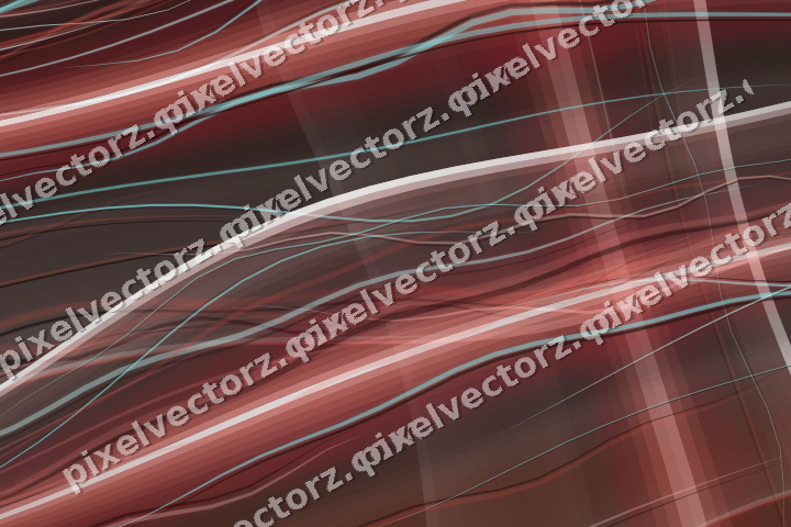 Abstract glass arc in red and pale amber