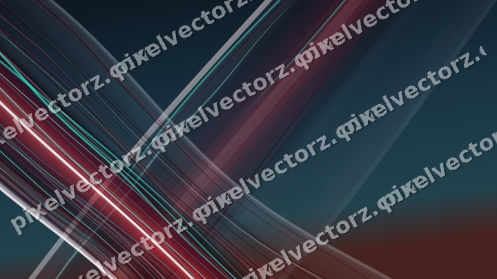 Abstract glass arc in red and pale lime