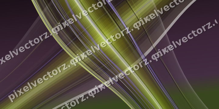 Abstract glass arc in dark magenta and lime