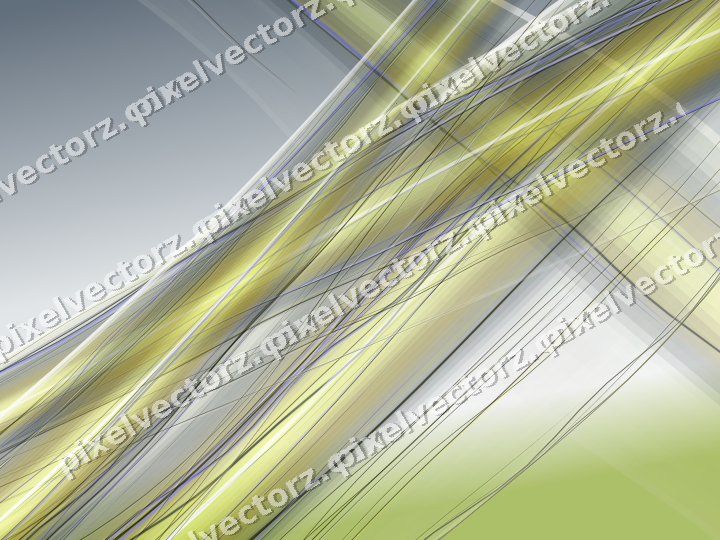 Abstract glass arc in yellow and grey