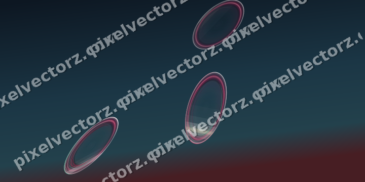 Abstract glass arc in dark lime and dark pink