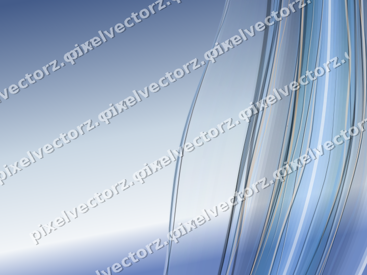 Abstract glass arc in dark blue and white