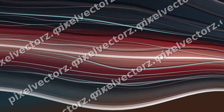 Abstract glass arc in yellow and red