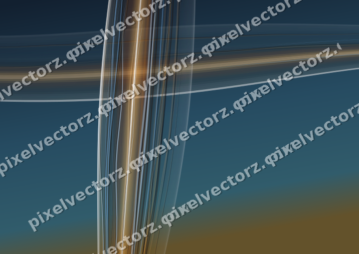 Abstract glass arc in orange and amber