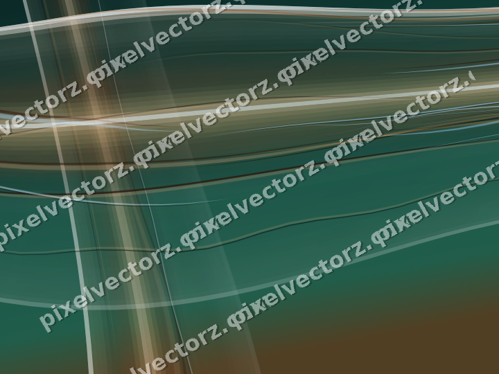 Abstract glass arc in orange and teal
