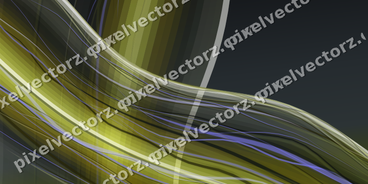 Abstract glass arc in yellow and grey