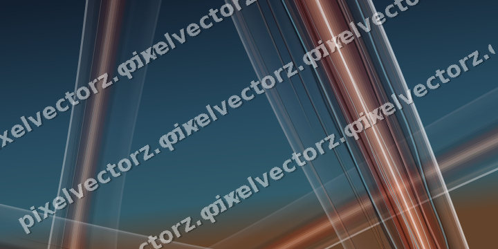 Abstract glass arc in red and orange