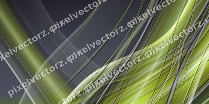 Abstract glass arc in purple and lime