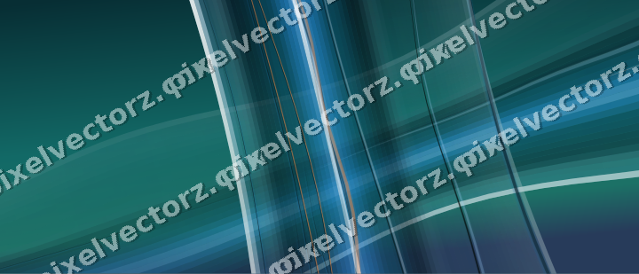 Abstract glass arc in teal and pale cyan