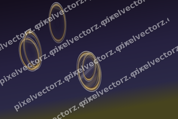 Abstract glass arc in amber and purple