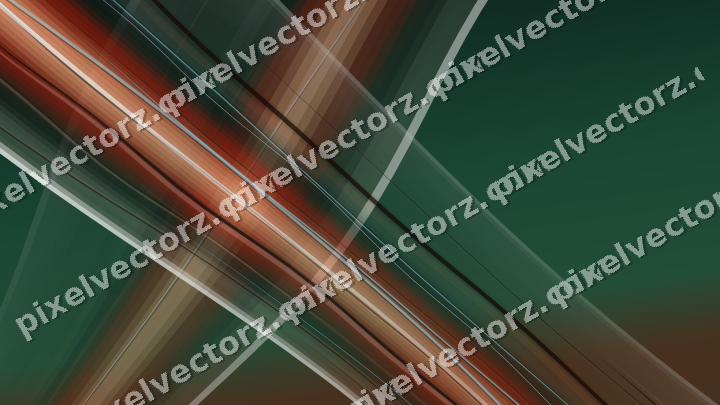 Abstract glass arc in dark green and orange