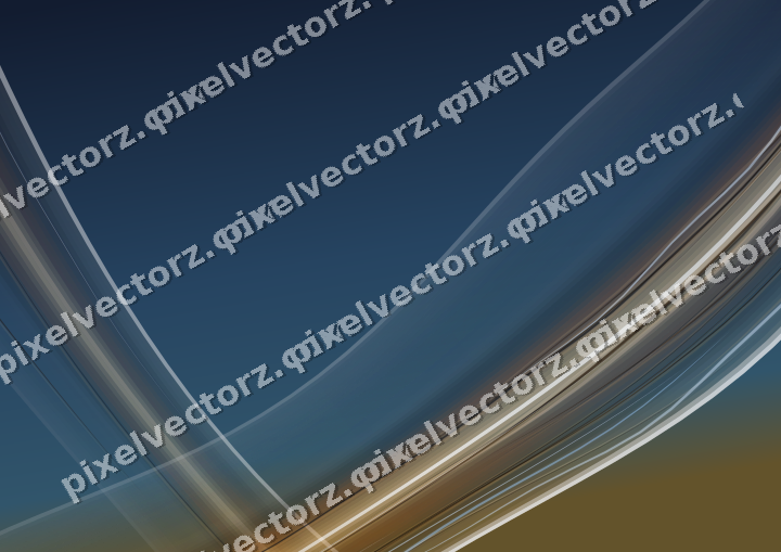 Abstract glass arc in dark blue and red