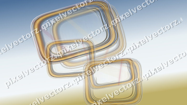 Abstract glass arc in dark pink and amber