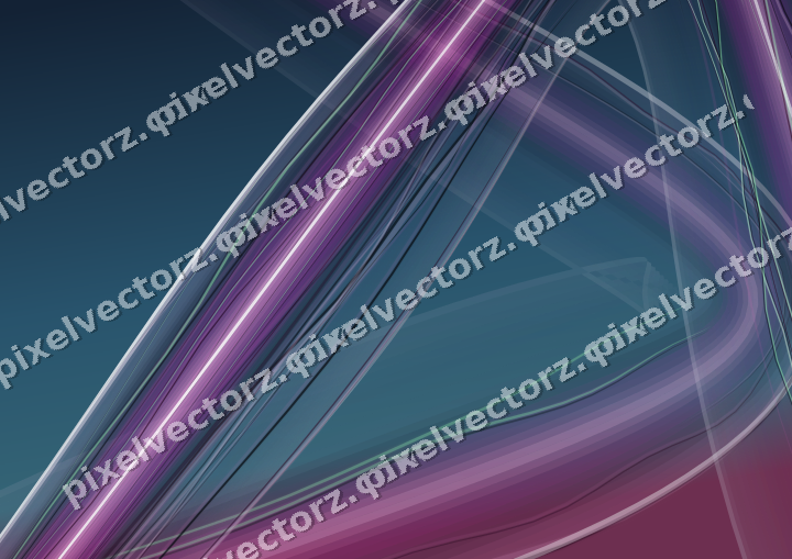 Abstract glass arc in purple and blue