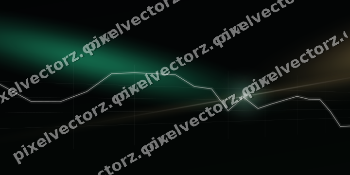 Leuchtender Neon Diagramm Hintergrund in Grün und Rot