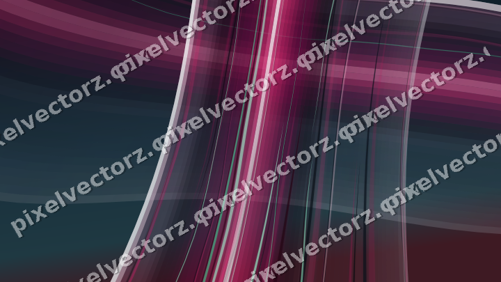 Abstract glass arc in lime and pink