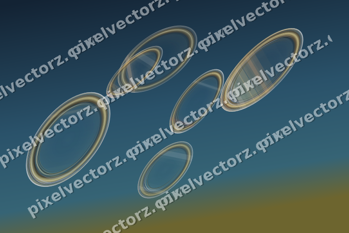 Abstract glass arc in orange and amber