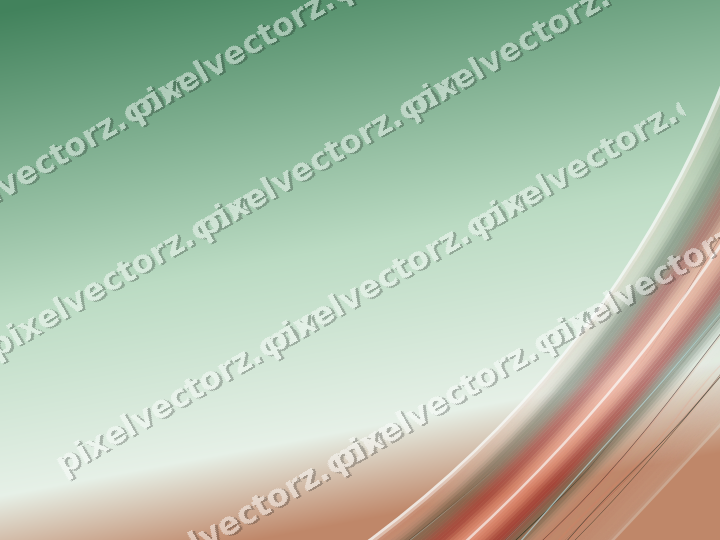 Abstract glass arc in dark green and red
