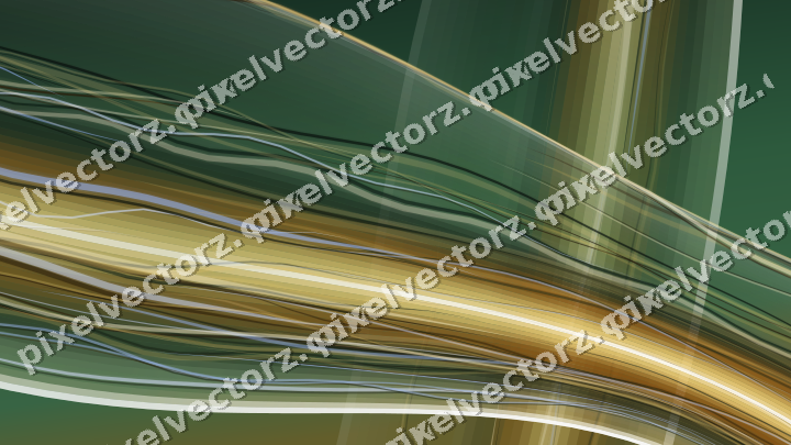 Abstract glass arc in amber and dark green