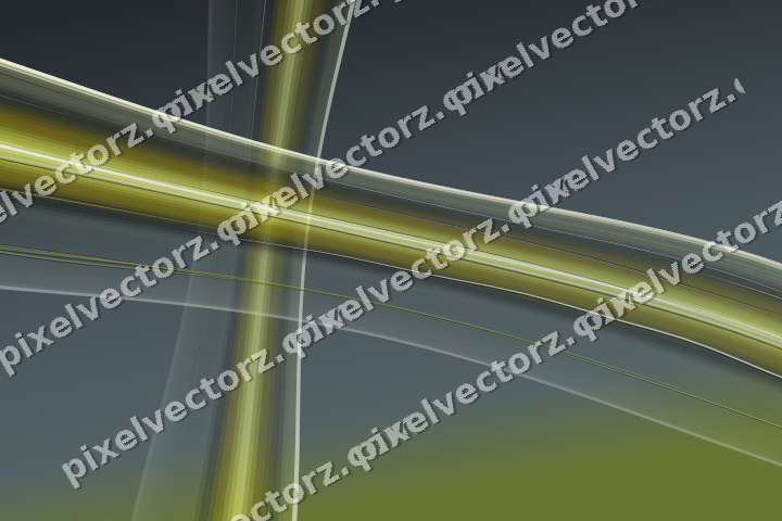 Abstract glass arc in yellow and grey