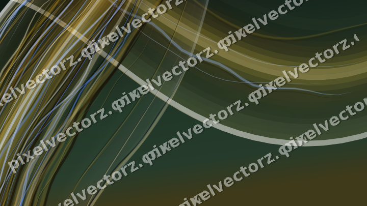 Abstract glass arc in dark green and amber