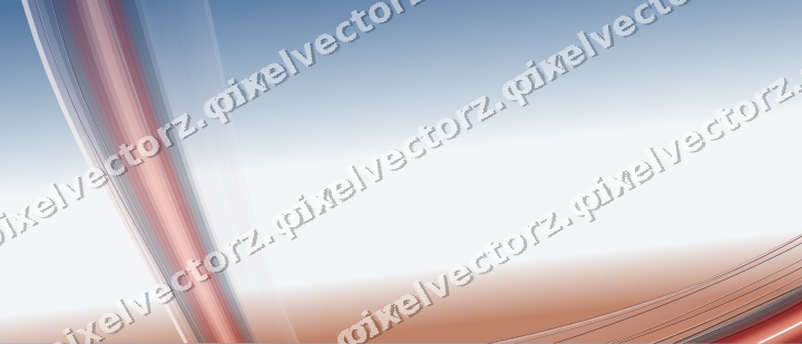 Abstract glass arc in yellow and red