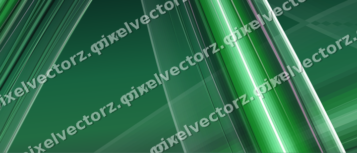 Abstract glass arc in green and teal