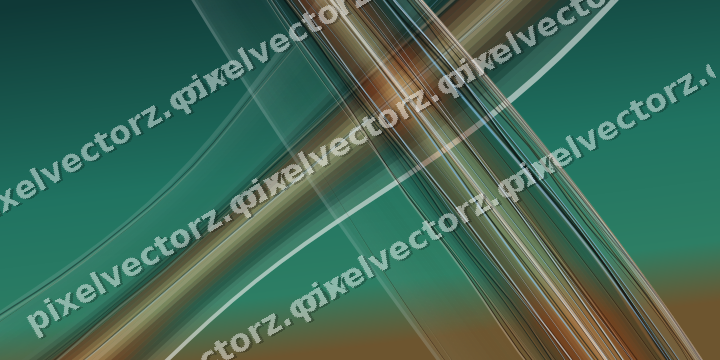 Abstract glass arc in orange and teal