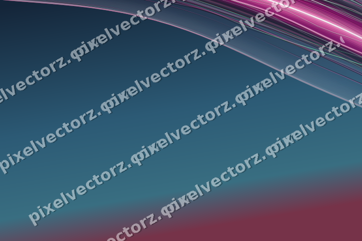Abstract glass arc in magenta and purple