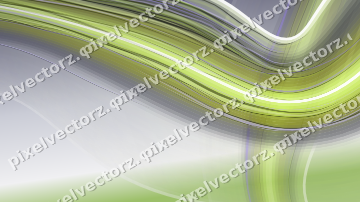 Abstract glass arc in purple and lime