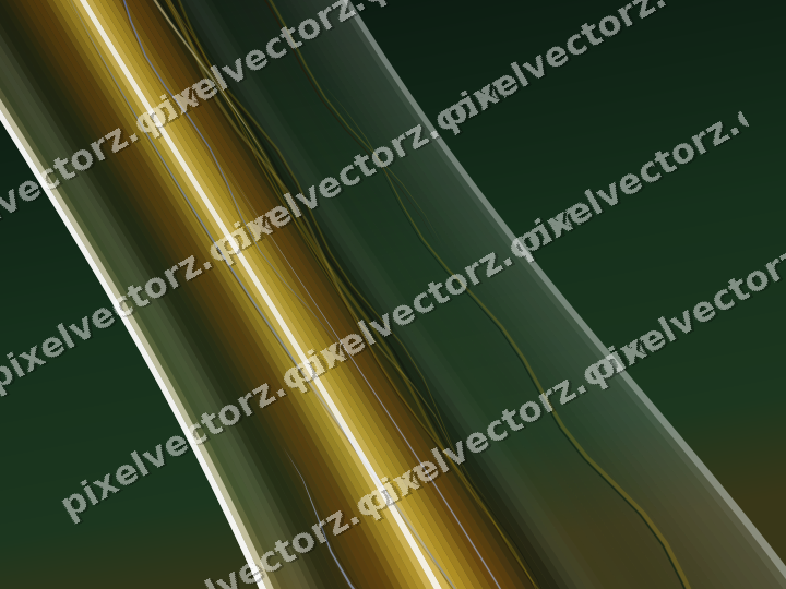 Abstract glass arc in dark green and amber
