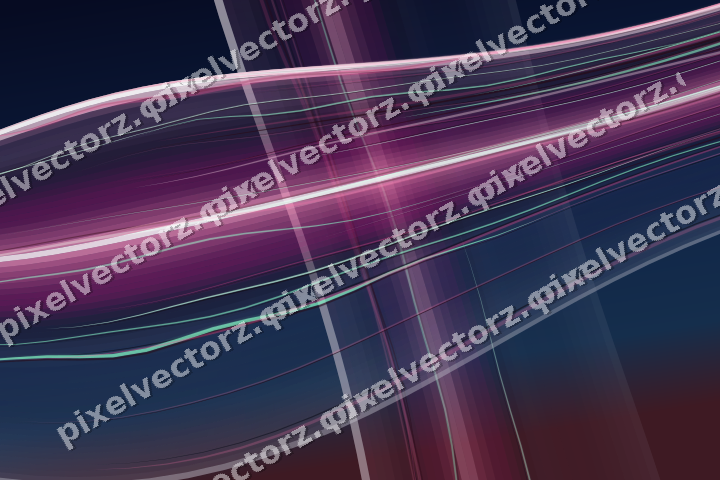 Abstract glass arc in pink and blue