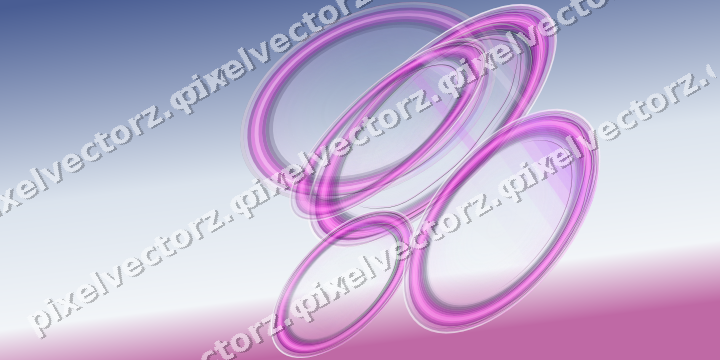 Abstract glass arc in purple and blue