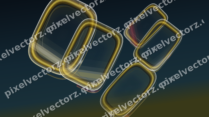 Abstract glass arc in dark pink and red