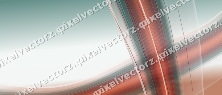 Abstract glass arc in red and orange
