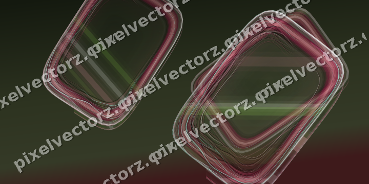Abstract glass arc in pink and dark lime