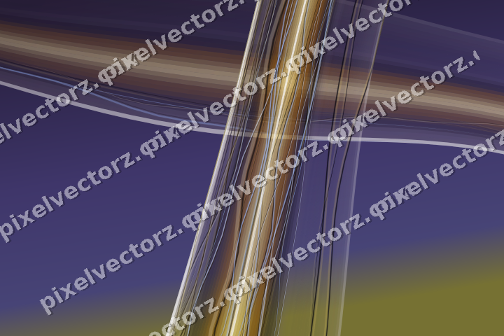 Abstract glass arc in amber and purple