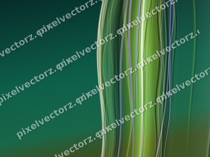 Abstract glass arc in green and lime