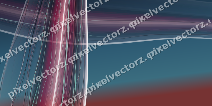 Abstract glass arc in pale pink and pale red