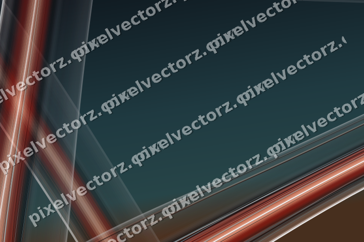 Abstract glass arc in orange and cyan