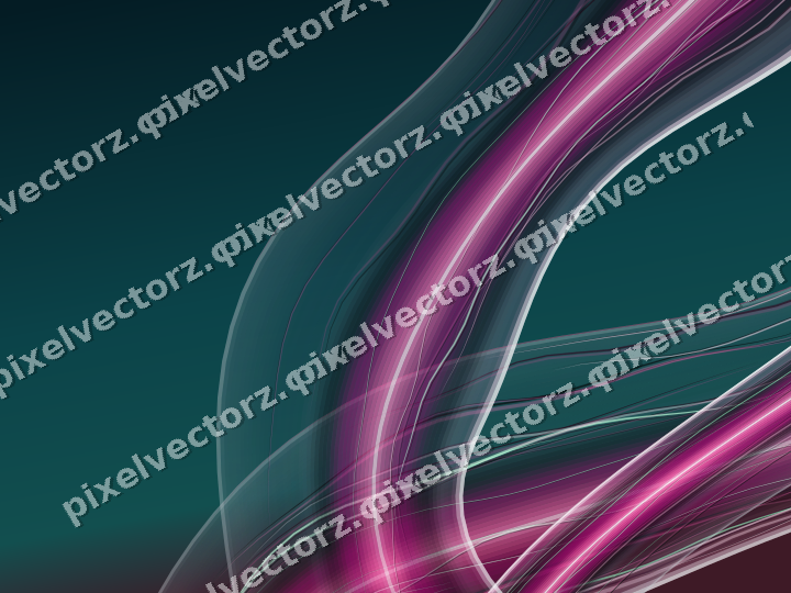 Abstract glass arc in magenta and purple