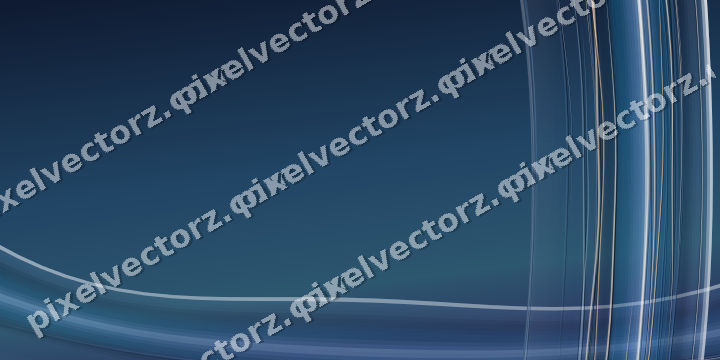 Abstract glass arc in dark blue and white