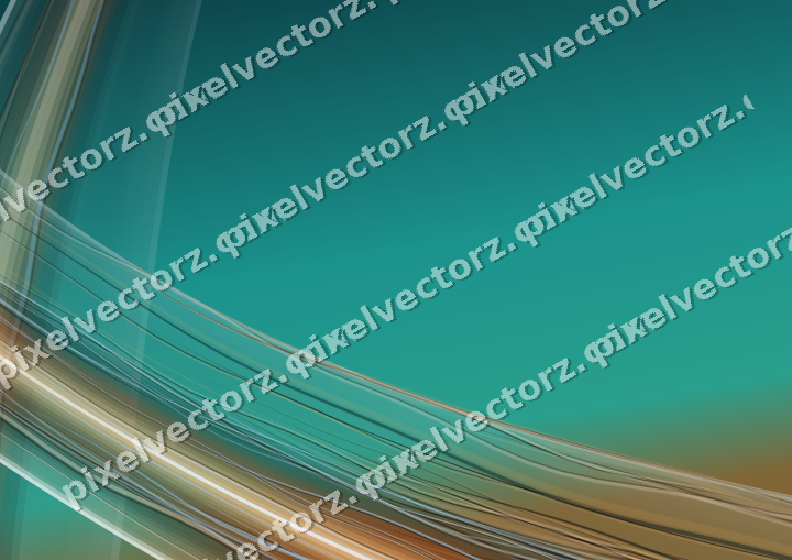 Abstract glass arc in dark teal and orange