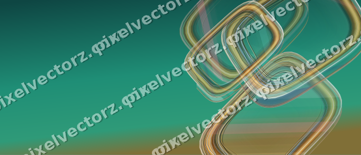 Abstract glass arc in pink and amber