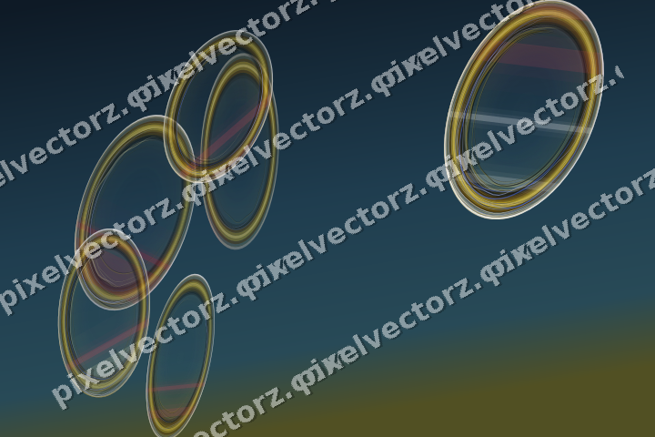 Abstract glass arc in dark pink and red