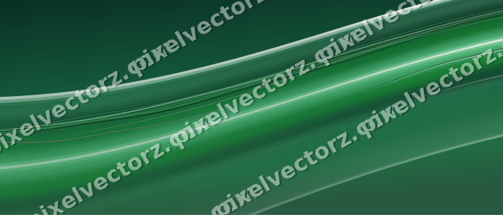 Abstract glass arc in green and teal