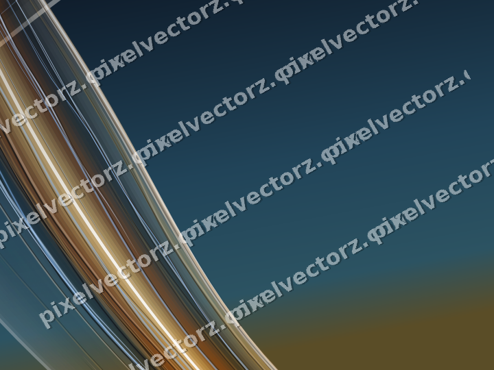 Abstract glass arc in pale pink and pale amber