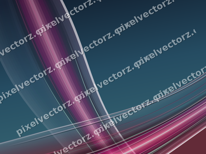 Abstract glass arc in pink and blue